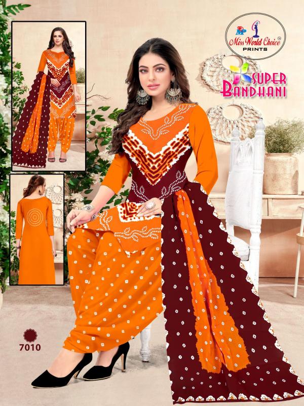 Miss World Super Bandhani Vol-07 – Dress Material